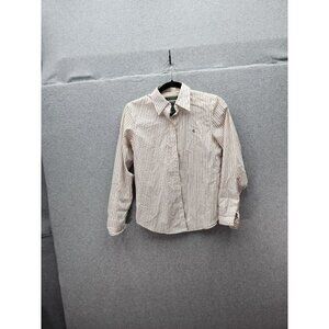Lauren Ralph Lauren Non-Iron Striped Dress Shirt P/S Cotton